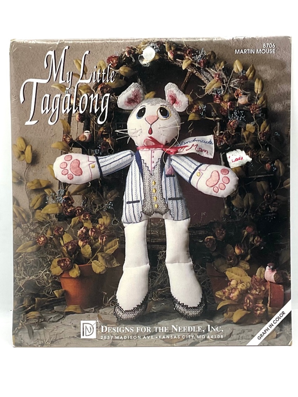 My Little Tagalong    MARTIN MOUSE Embroidery Doll Kit #8706